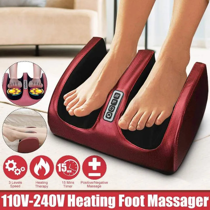 SootheStep – Luxe Shiatsu Fotmassasje med Varmefunksjon Luvikno
