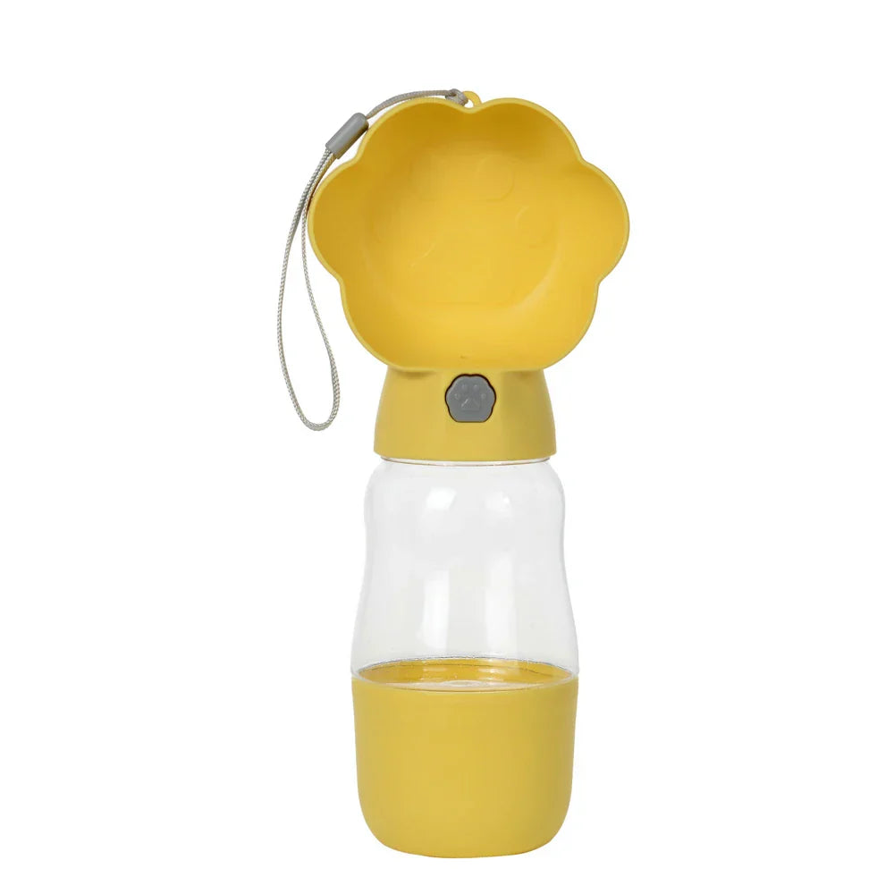 Luvikno | Droppa DuoBottle Drikkeflaske | 2-i-1 Vann- & Matdispenser for Hunder & Katter | Lekkesikker & Bærbar | 380 ml / 530 ml