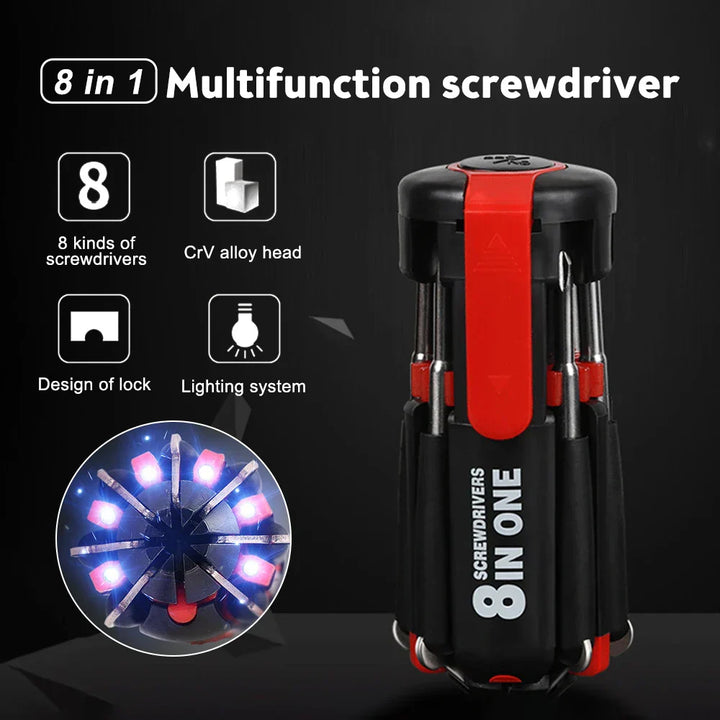 Bright Fix 8in1 LED Multi-Tool Skrutrekker | Luvikno