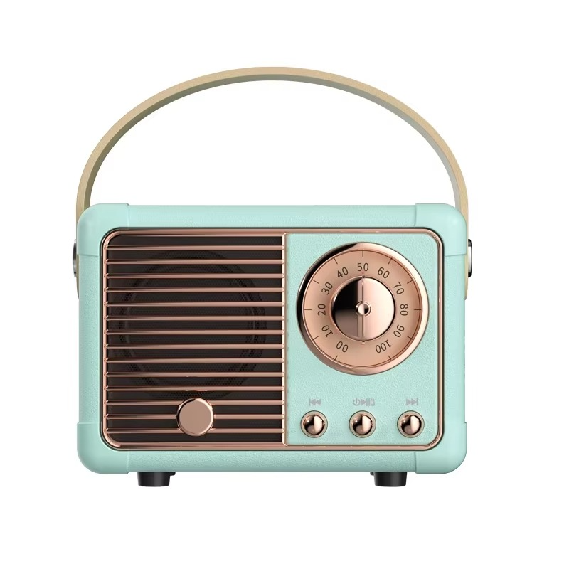 Vintage-style trådløs Bluetooth-høyttaler med subwoofer Luvikno