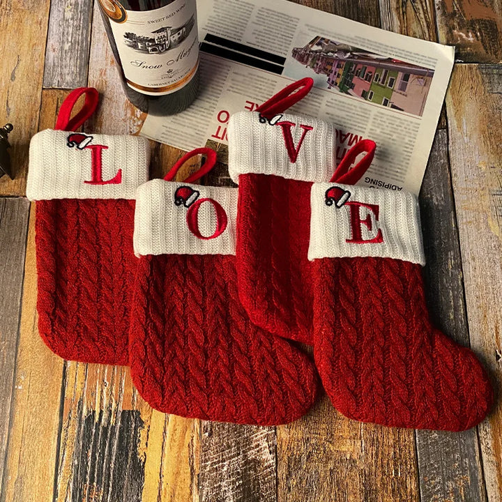 Julesokker Dekorasjon – Strømper for Henging for Festlig Dekorasjon | Luvikno