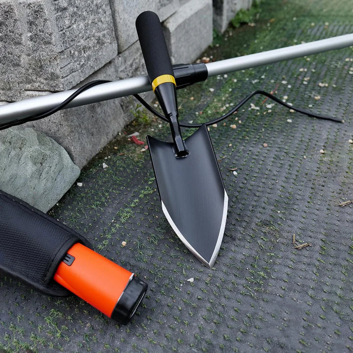 Luvikno | TerraGrip Hage spade | Ekstra Robust & Ergonomisk | Sømløst Sveiset | For Harde Jordsmonn & Røtter