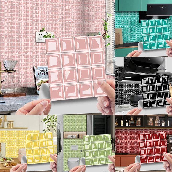 DecoMosaic 3D Mosaikkveggflisetiketter Luvikno
