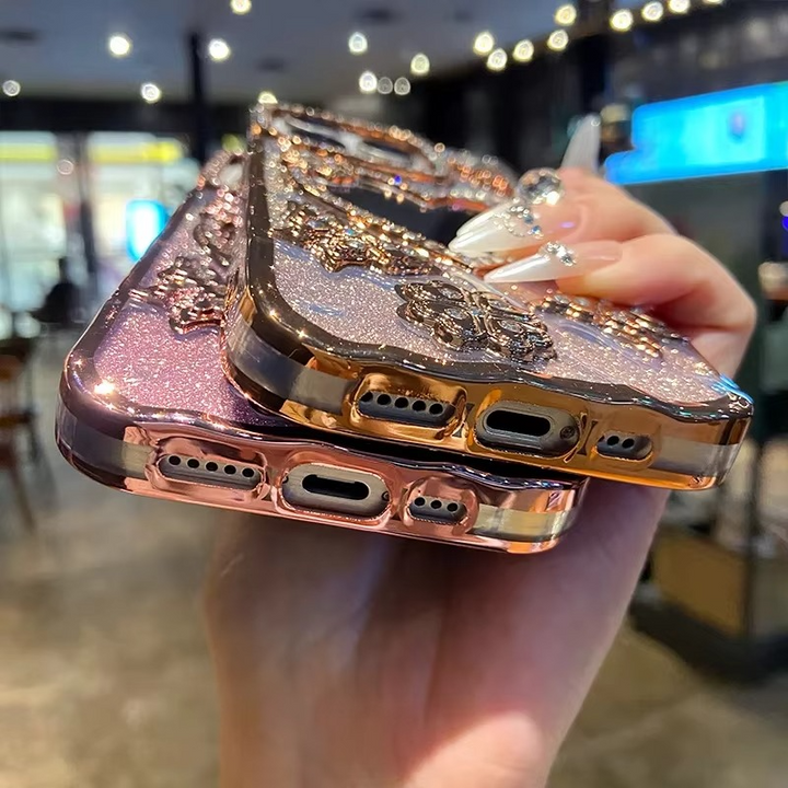 Butterfly Glitter Diamond Speilcover for iPhone Luvikno