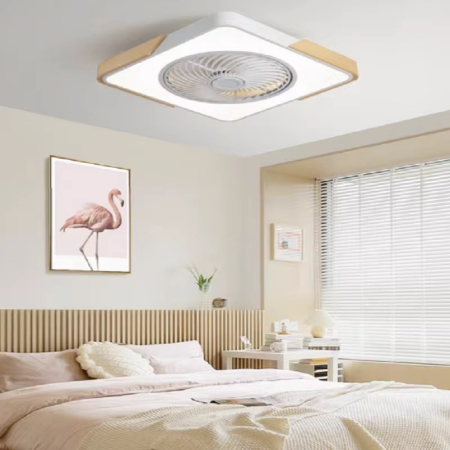 Ultra-Tynn Nordisk-Inspirert Firkantet Takvifte Lampe Luvikno