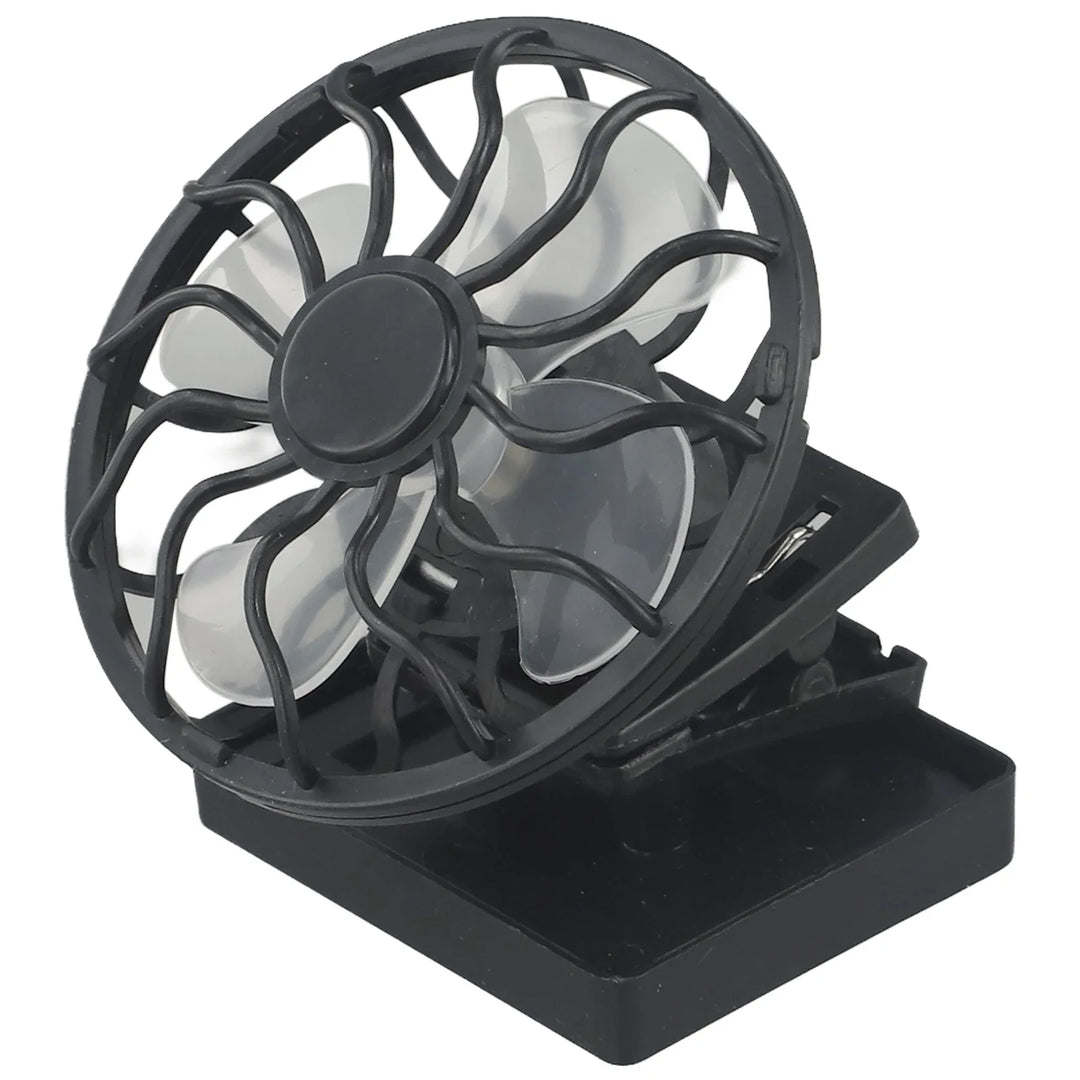Luvikno | Solar-Ventilator SunBreeze ClipFan | Mini-Clip Vifte med Solpanel | For Utendørsaktiviteter, Reiser & Sport | Håndfri Kjøling