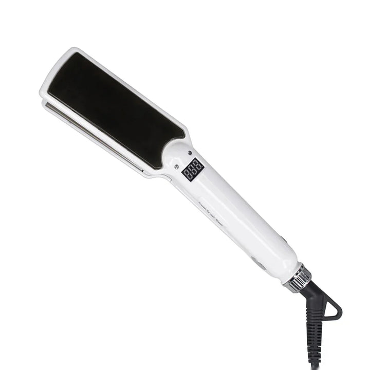 Luvikno | Rettetang TITANEA PRO | Bredde Nano-Titanium plater | 50–249 °C | LED skjerm & Dobbel spenning | 25×4.3×3.5 cm