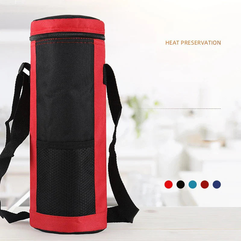 Luvikno | Cooltiva Isolert Flaskeveske 10×10×29 cm | Bærbar Kjølebag laget av Oxford-stoff | For Reiser, Sport og Utendørs