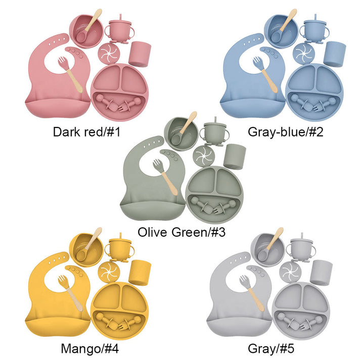 Silicone Baby Feeding Tableware Set | Luvikno