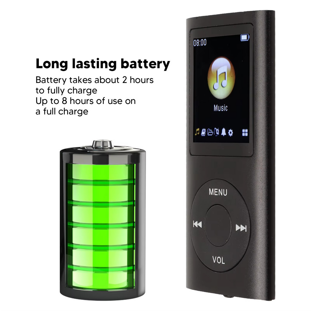 Kompakt høyoppløselig 1.8" LCD MP3-spiller Luvikno