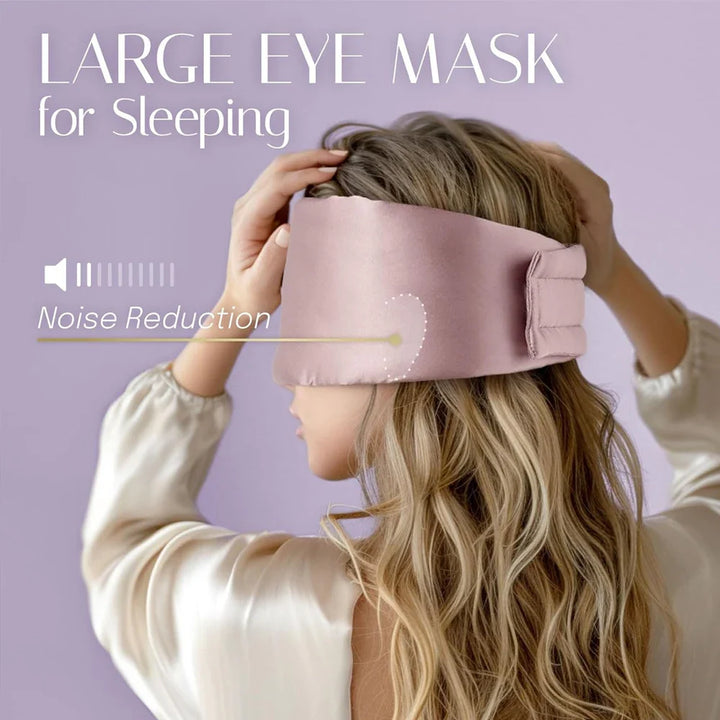 Luvikno | Silana DreamSil Søvnmaske laget av 100% Mulberry Silke | Lysblokkerende & Polstret | Supermyk & Pustende | For Reising, Søvn & Avslapning