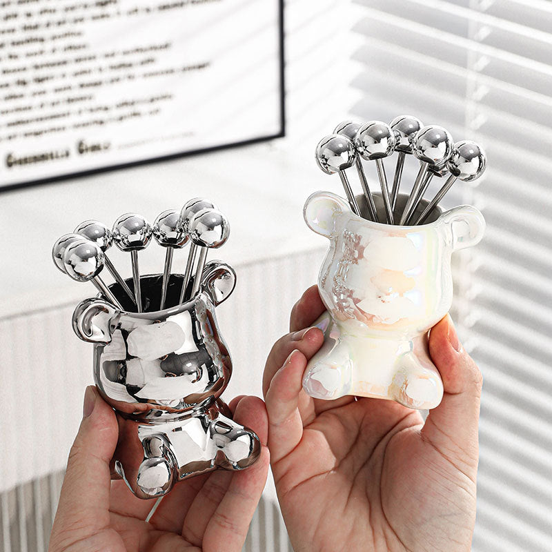 Nordic Tiny Bear Food Fruit Holder | Luvikno