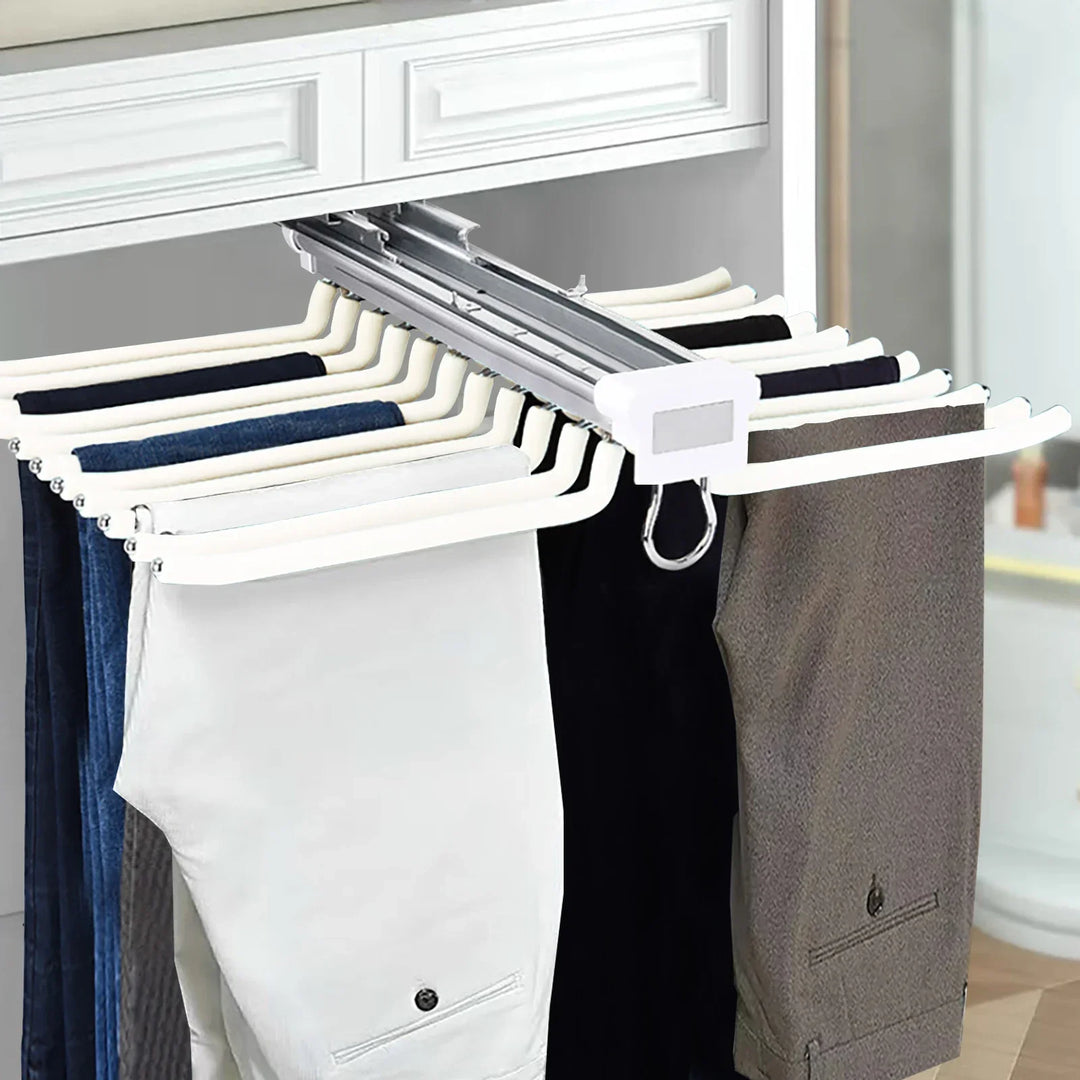 Smart Slide-Out Rail Cloth Organizer | Luvikno