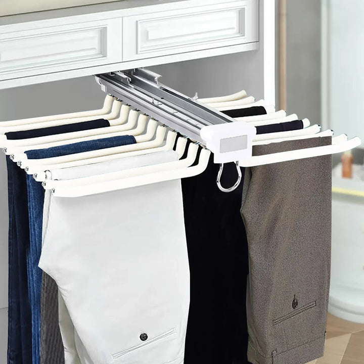 Smart Slide-Out Rail Cloth Organizer | Luvikno