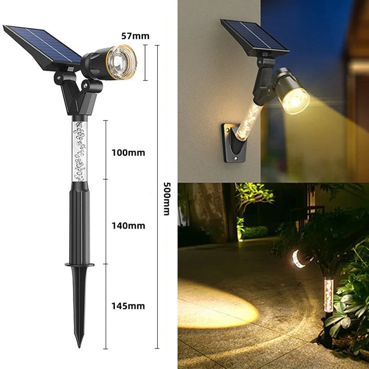 Solcelle LED Hage Hjem Utendørs Sti Spotlights | Luvikno