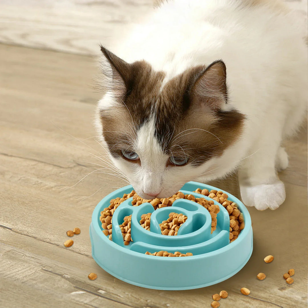 Luvikno | SnackMaze Bowl | Anti-Svelging Bowl for Hundar & Kattar | Non-Slip & BPA-Fri | Langsom Spising for Sunn Fordøyelse