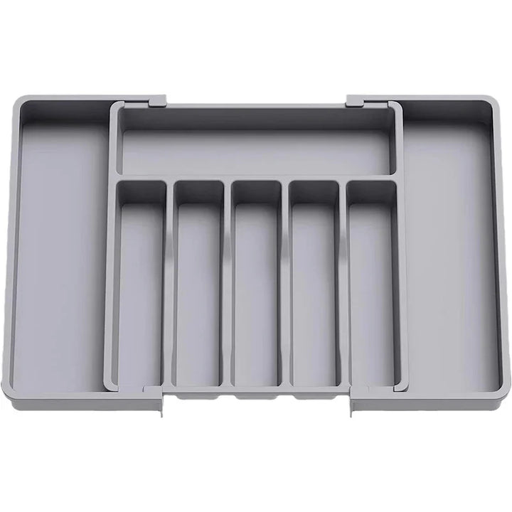 Luvikno | Modulora Bestikkskuffinnsats | Utvidbar Bestikkorganisator | Justerbart Lagringssystem laget av PP | 38×35 cm
