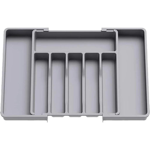 Luvikno | Modulora Bestikkskuffinnsats | Utvidbar Bestikkorganisator | Justerbart Lagringssystem laget av PP | 38×35 cm