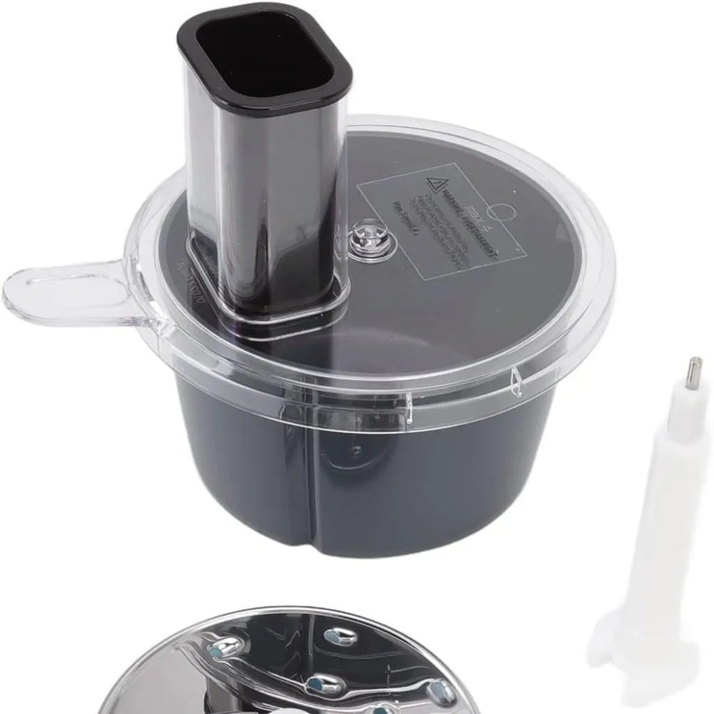 Luvikno | MixWerk Thermomix Kuttesett for TM6 & TM5 | Grønnsakskutter & Rivjern | Skjæretilbehør for reddiker & søtpoteter | Tilbehør med beholder