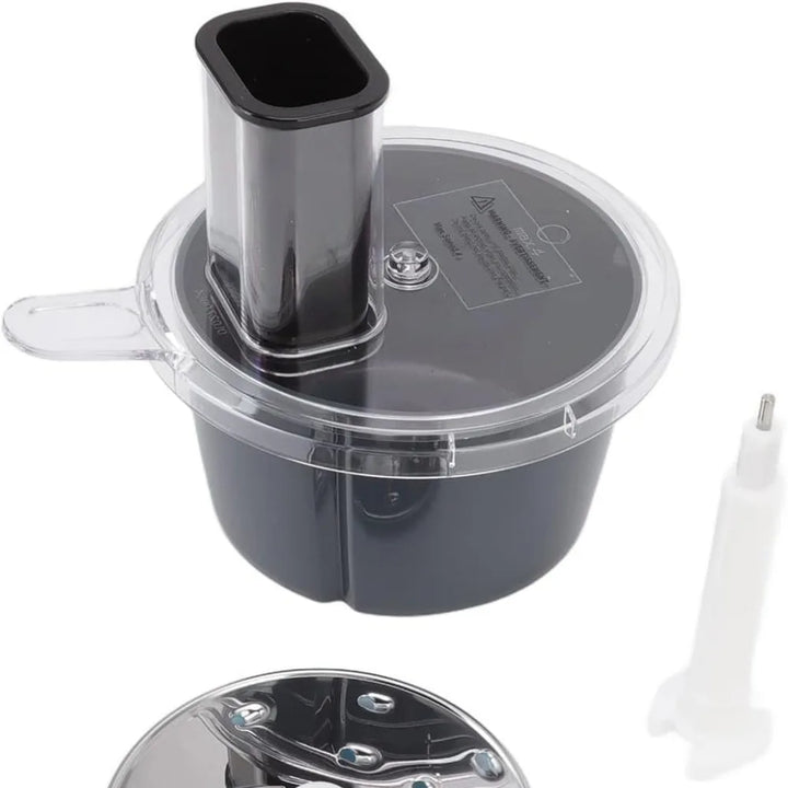 Luvikno | MixWerk Thermomix Kuttesett for TM6 & TM5 | Grønnsakskutter & Rivjern | Skjæretilbehør for reddiker & søtpoteter | Tilbehør med beholder