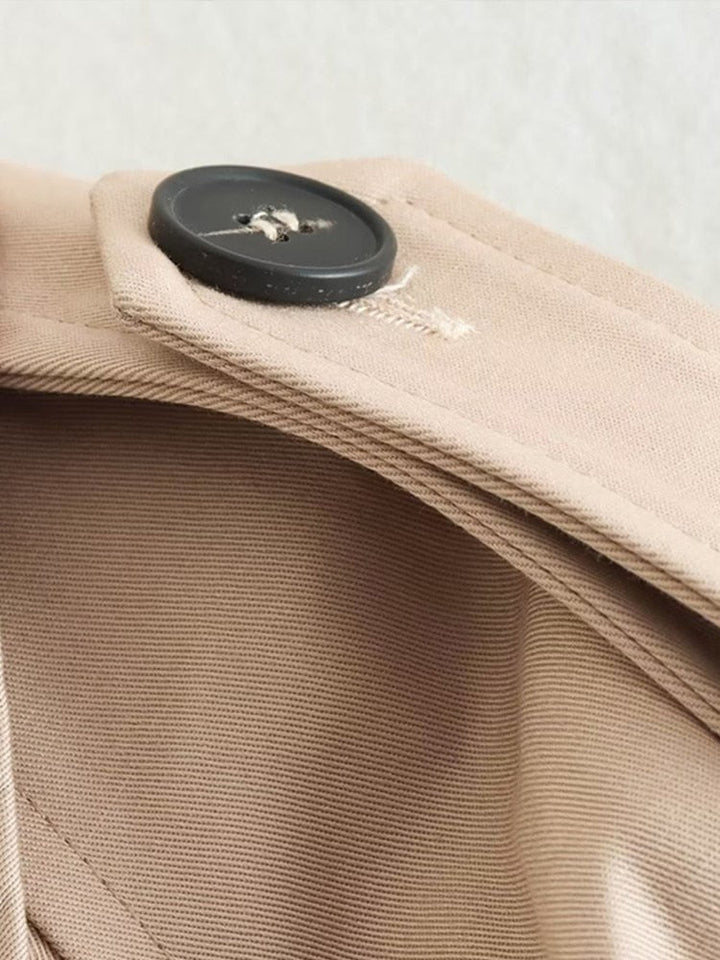 Luvik | Kort beige regnjakke