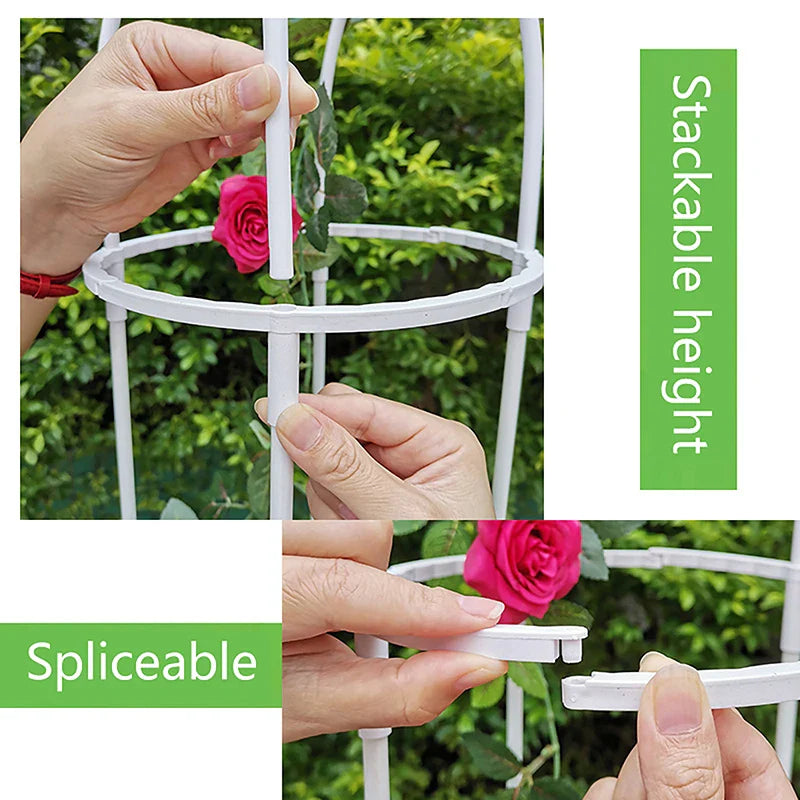 Luvikno | GrowArc Hage | Plante klatrehjelp laget av fiberglass | Stabilt & værbestandig | For klatreplanter & grønnsaker