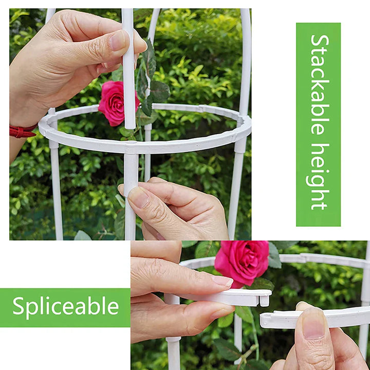 Luvikno | GrowArc Hage | Plante klatrehjelp laget av fiberglass | Stabilt & værbestandig | For klatreplanter & grønnsaker