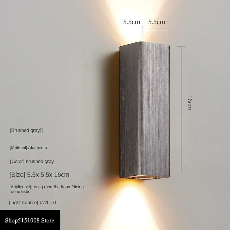 LumiGlow - Stillegående LED Vegglampe med Varme og Kjølige Lys | Luvikno