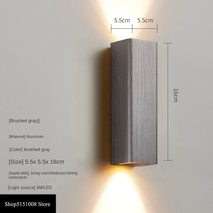 LumiGlow - Stillegående LED Vegglampe med Varme og Kjølige Lys | Luvikno
