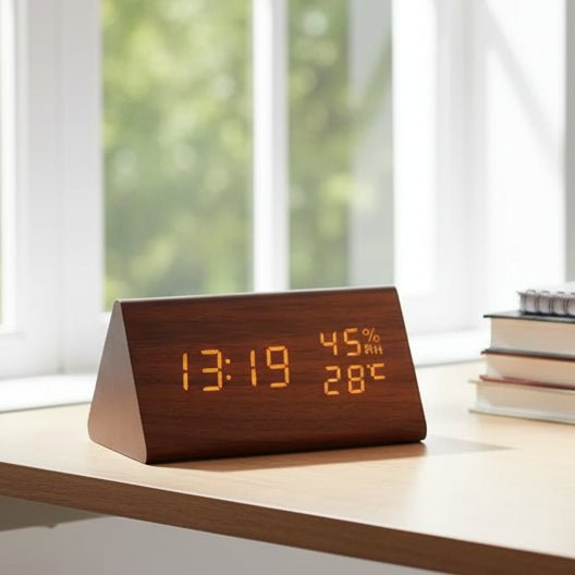 LED Vekkerklokke Tre-Look med 3 Alarmer & Temperatur | Luvikno
