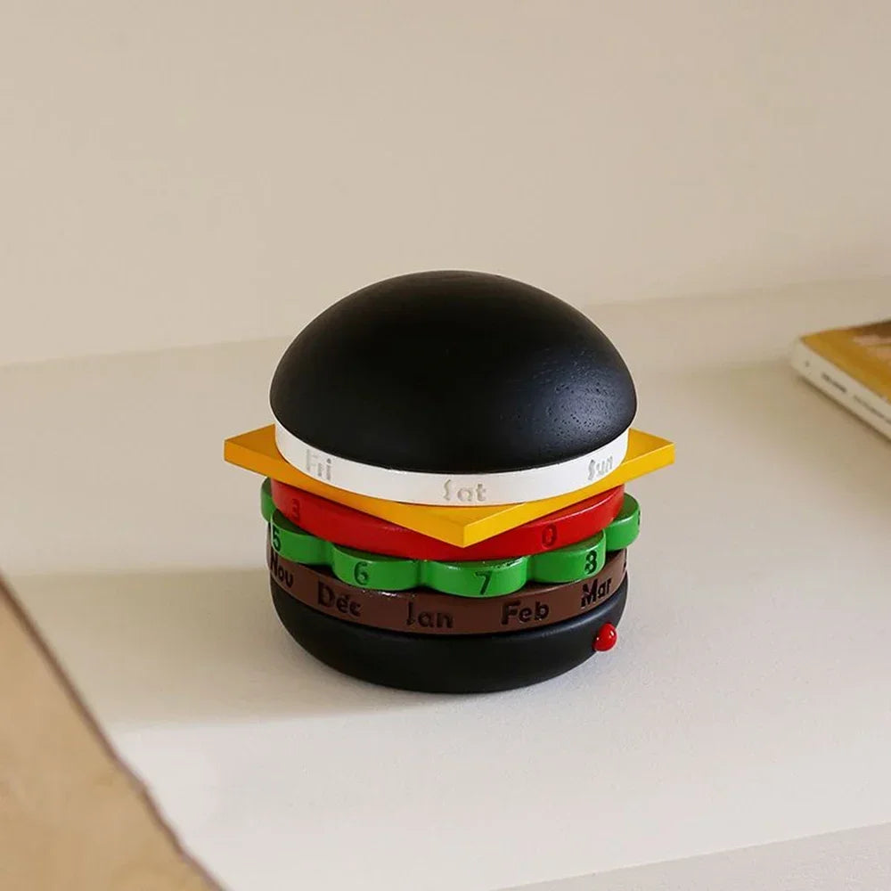 Roterende Tre Hamburger Dekorativ Kalender | Luvikno