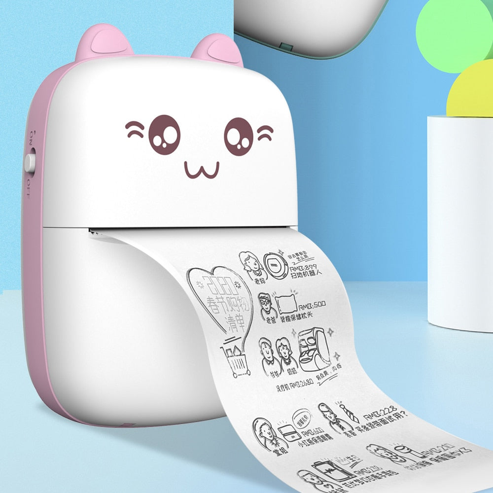 Mini Cat Termisk Luviknouetooth Etikettprinter | Luvikno