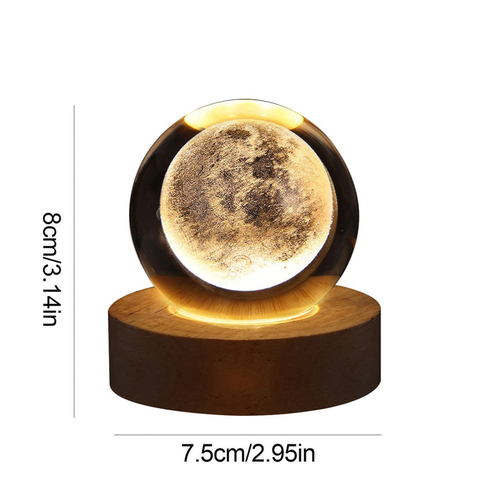 Crystal Light Ball – Fortryllende Glass Ambient Lys for Hjemmet Luvikno