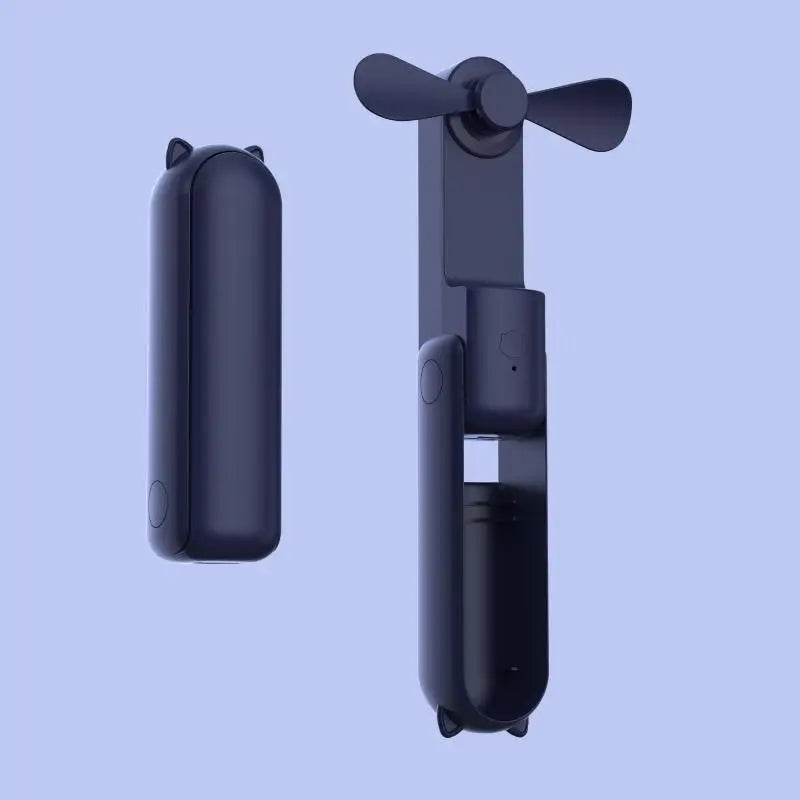 Ny håndholdt bærbar mini vifte - Kreativ, tre-hastighets justerbar, ensfarget, USB-oppladbar liten vifte | Luvikno