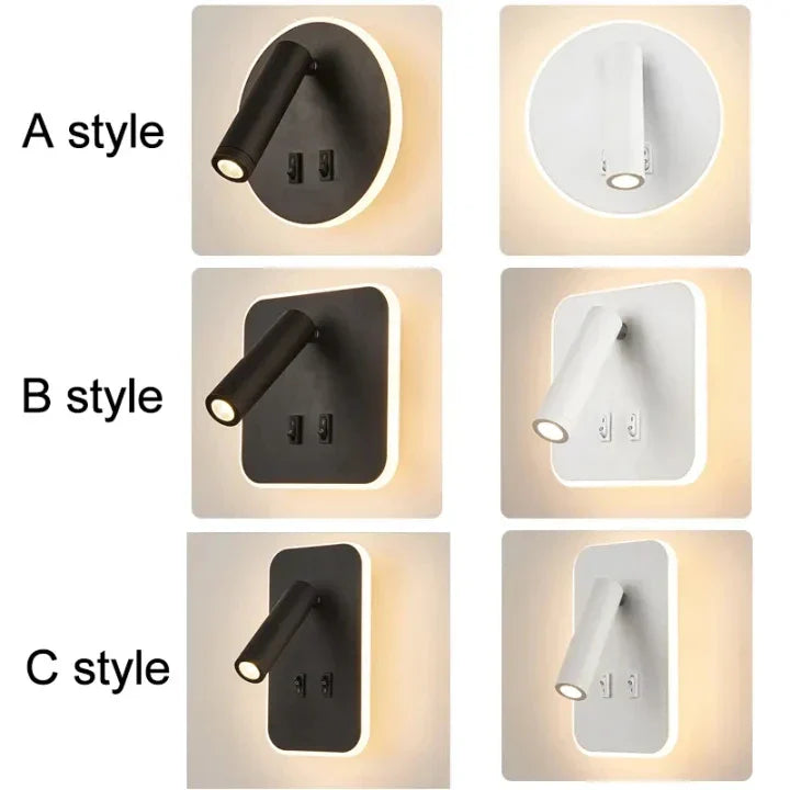 FlexiGlow Lys – Justerbar LED Vegglampe Luvikno