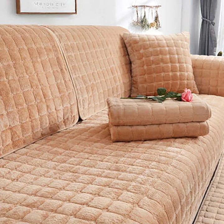 Koselig myk tykk plush non-slip sofa dekke | Luvikno
