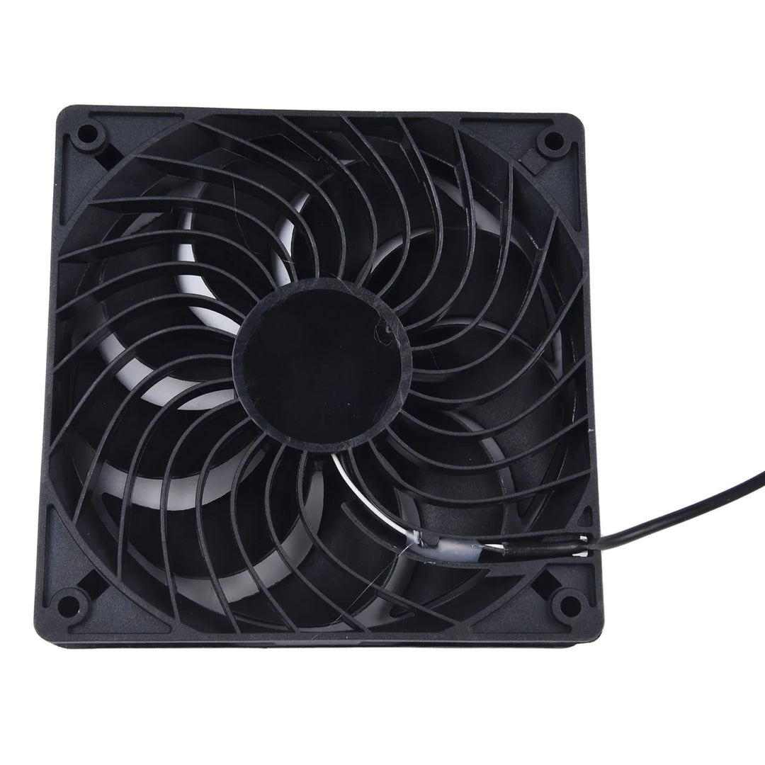 Luvikno | AirSol Duo Ventilasjonsystem | Solcelledrevet Dobbel Utsugingsvifte | 10W | For Drivhus, Husdyrstall & Utendørsapplikasjoner