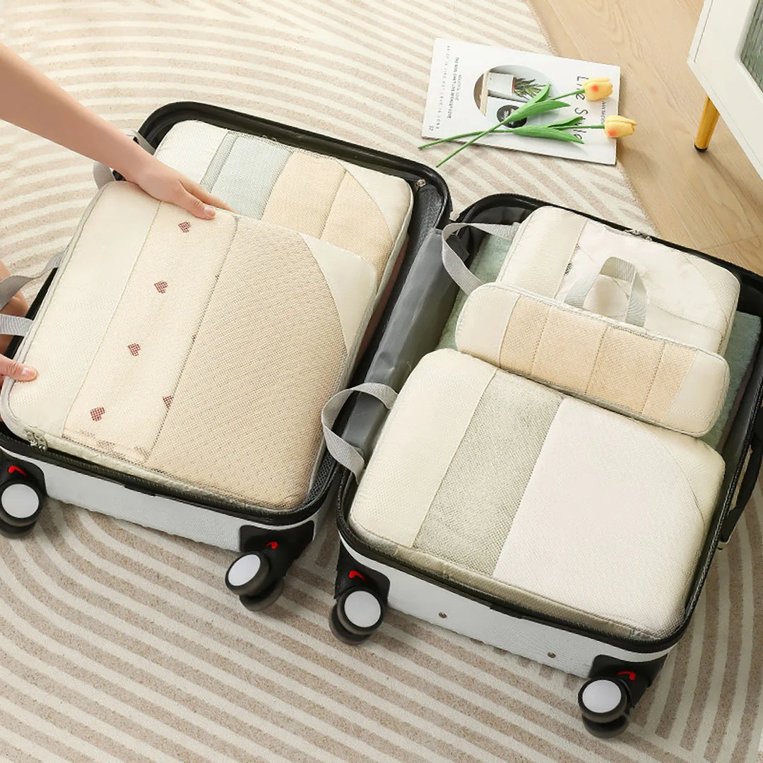 Luvikno | PackNest Kompresjons Organizer Set | 5-delt | Plassbesparende & Vannavvisende | Ideell for reise & hverdagsbruk