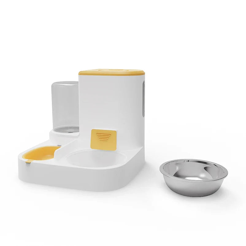 Luvikno | Feedipet Mat & Vann Dispenser for Katter & Hunder | Automatisk Fylling | 2-i-1 Skålsett