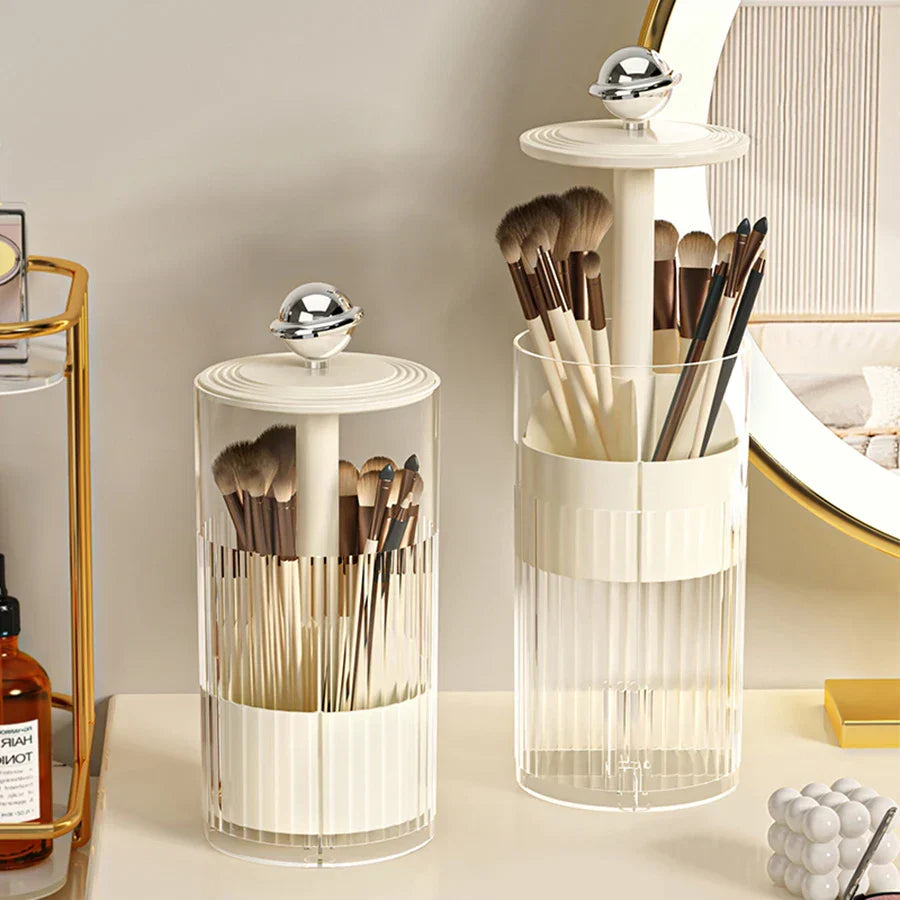 Auto Lift & Luxe Makeup Brush Organizer | Luvikno