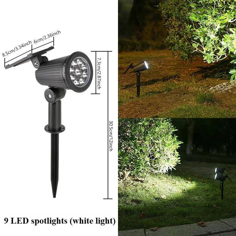Solar LED Hage Spotlight Utendørs | Luvikno