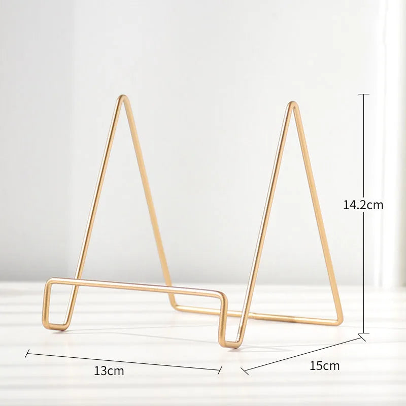 Luvikno | Iron Art Multi-Use Display Stand: Allsidig magasin-, servise-, bilde- og fotobokoppbevaringsstativ for boligtilbehør