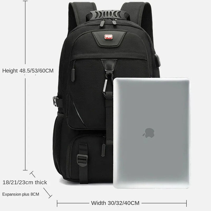 TechTrek Pro Explorer Ryggsekk med USB-port – 50L-80L reise kapasitet | Luvikno
