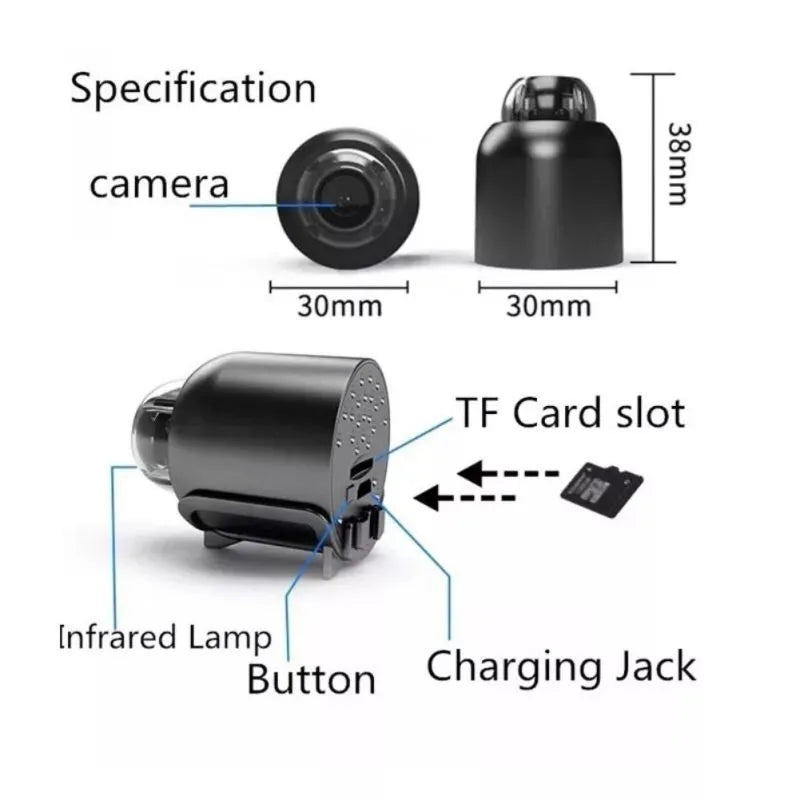 Mini 5G Trådløst Wifi Kamera 1080P HD Luvikno