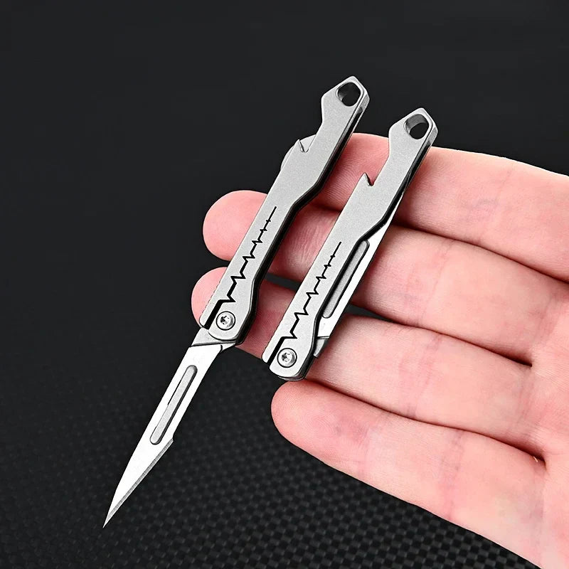Titanium All-Purpose Foldable Sharp Cutter Knife | Luvikno