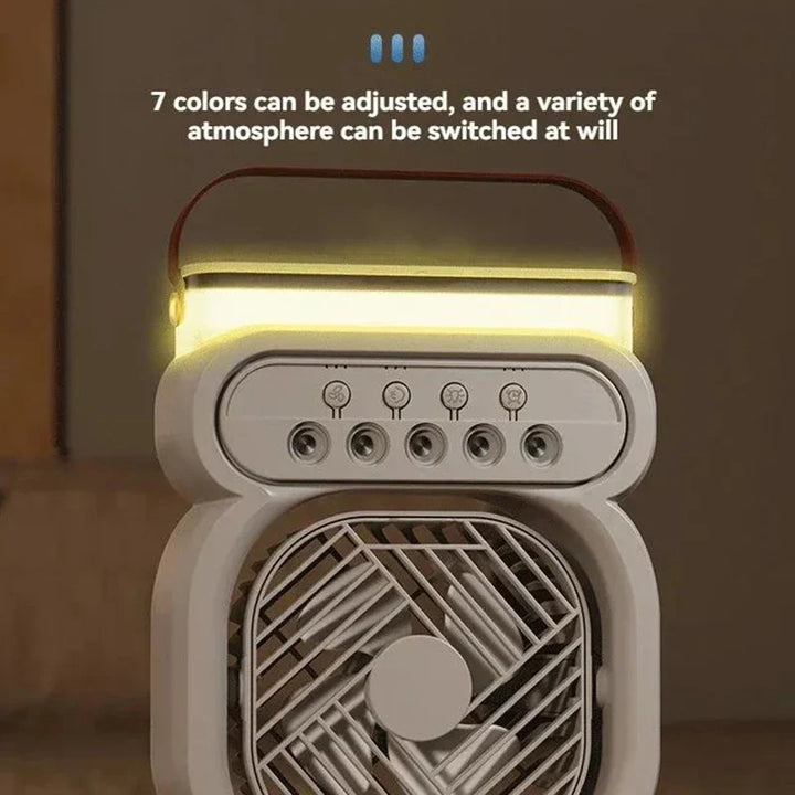 3i1 Air Cooler LED Nattlampe Luftfukter Vifte | Luvikno