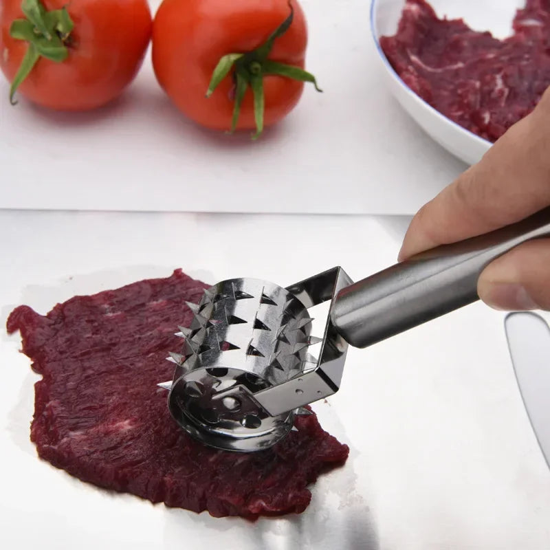 Luvikno | SteelTender Kjøttmørner | Rustfritt Stål Kjøttmørner med Hammerhode | For Biff, Schnitzel & Svinekjøtt | 18 cm