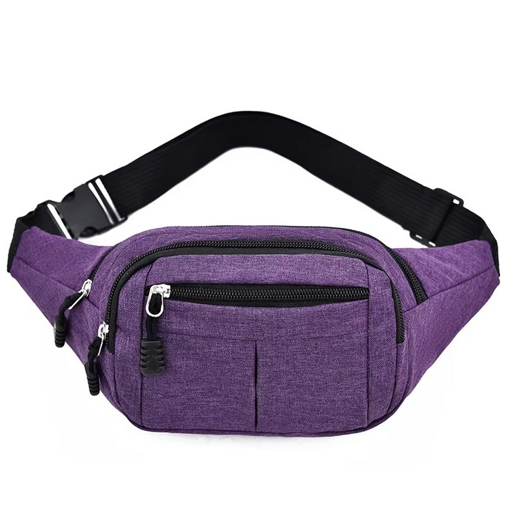 Unisex Vanntett Lærveske for Midje og Crossbody for Friluftsliv Luvikno