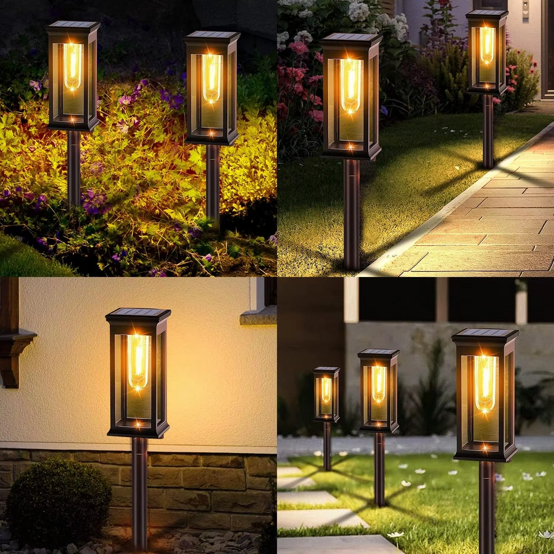 Solar Glow Hagebane Lys – 2 Stykk Sett Luvikno