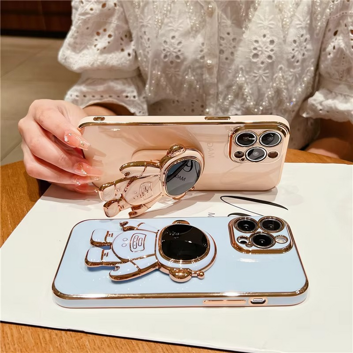 Astronaut Kickstand Myk Etui for Ulike iPhone Modeller Luvikno